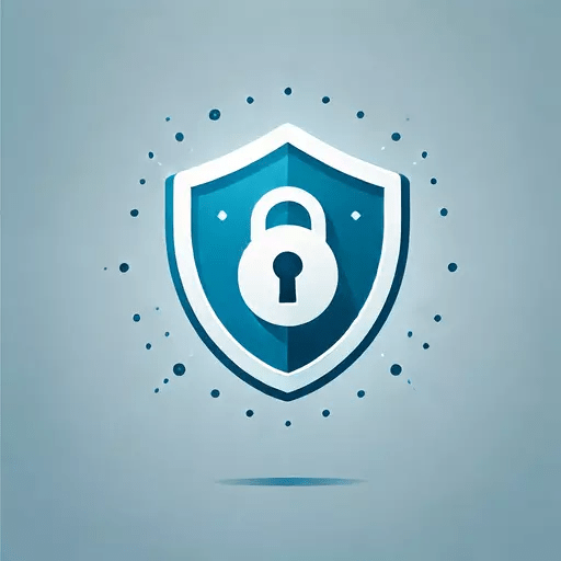 DALLE_2024-06-26_16.13.40_-_A_simple_and_clean_image_representing_the_concept_of_cybersecurity._The_image_features_a_shield_symbol_with_a_keyhole_in_the_center_to_signify_prote_512x512